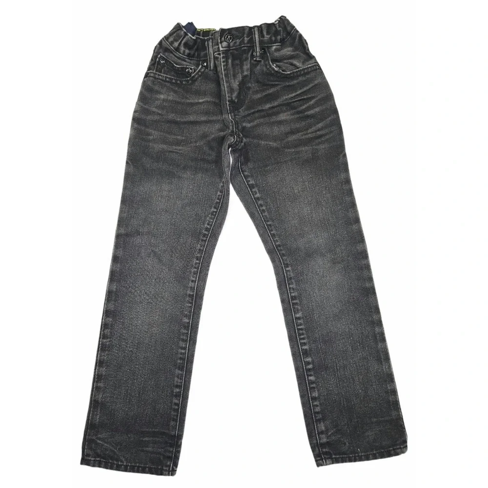 GapKids 1969 Straight Leg Jeans Boys Size 8 Regular Black Denim Wash Pants
